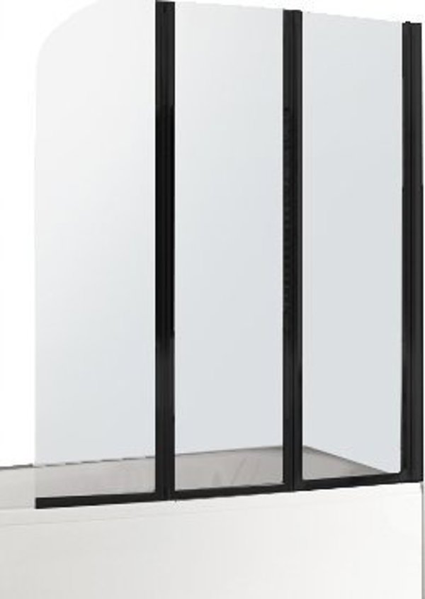 Παραβάν μπανιέρας KFA MODERN 3 ΠΑΡΑΒΑΝ ΜΠΑΝΙΕΡΑΣ 120/140 ΜΑΥΡΟ/ΔΙΑΦΑΝΕΣ // KNA.F170-06942P