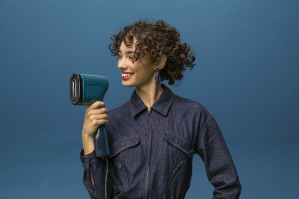 Tefal Pure Pop υφασμάτινος ατμοκαθαριστής, μπλε