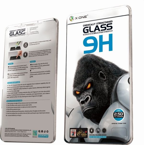 Partner Tele.com Tempered Glass X-ONE Full Cover Extra Strong - για iPhone 12/12 Pro 6,1 (full glue) μαύρο
