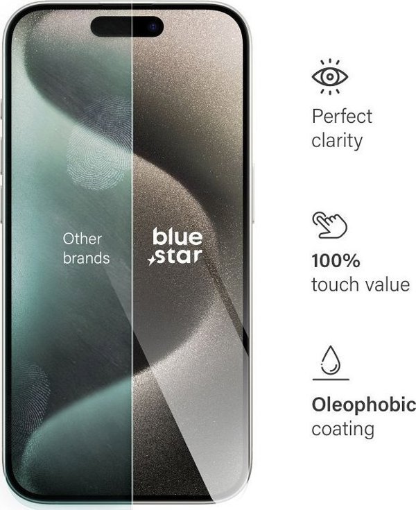 Partner Tele.com Tempered Glass Blue Star - για iPhone 15 Pro