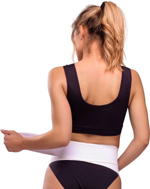Ζώνη υποστήριξης εγκυμοσύνης Carriwell CARRIWELL maternity support belt White S/M 5200