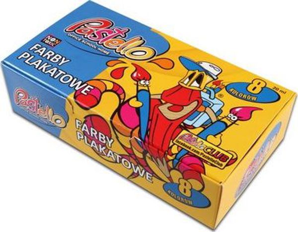 Pastello Χρώματα αφίσας 8 χρώμ. 20 ml PASTELLO Pastello TARGI