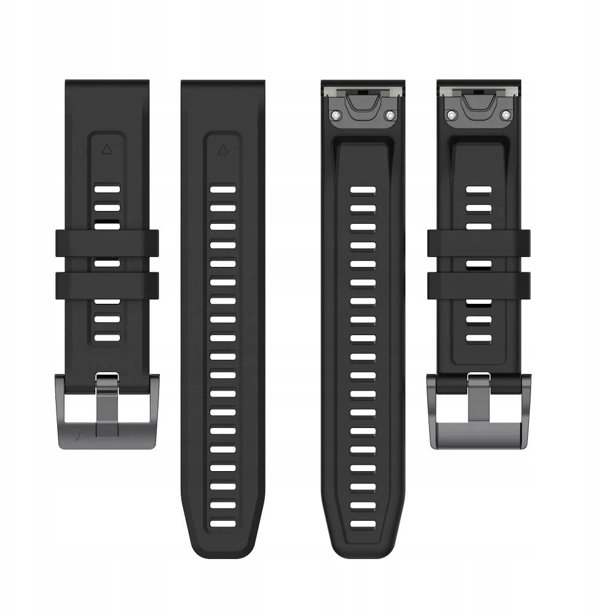 Σιλικονούχο λουράκι για GARMIN FENIX 3 / 3HR / 5X / 6X / 6X Pro / 7X / 7X Pro μαύρο (9)