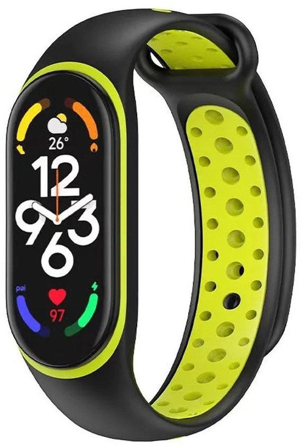 Σιλικονούχο λουράκι για XIAOMI Mi Band 5 / 6 / 7 πράσινο (05)
