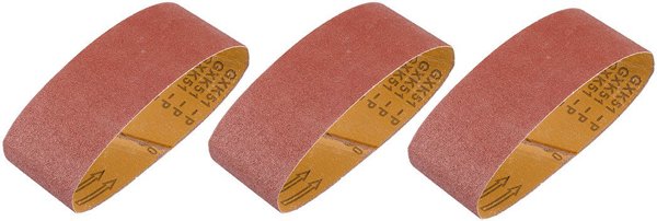 Graphite Ταινίες Λείανσης 75 x 533 mm, P40, Σετ 3 Τεμαχίων