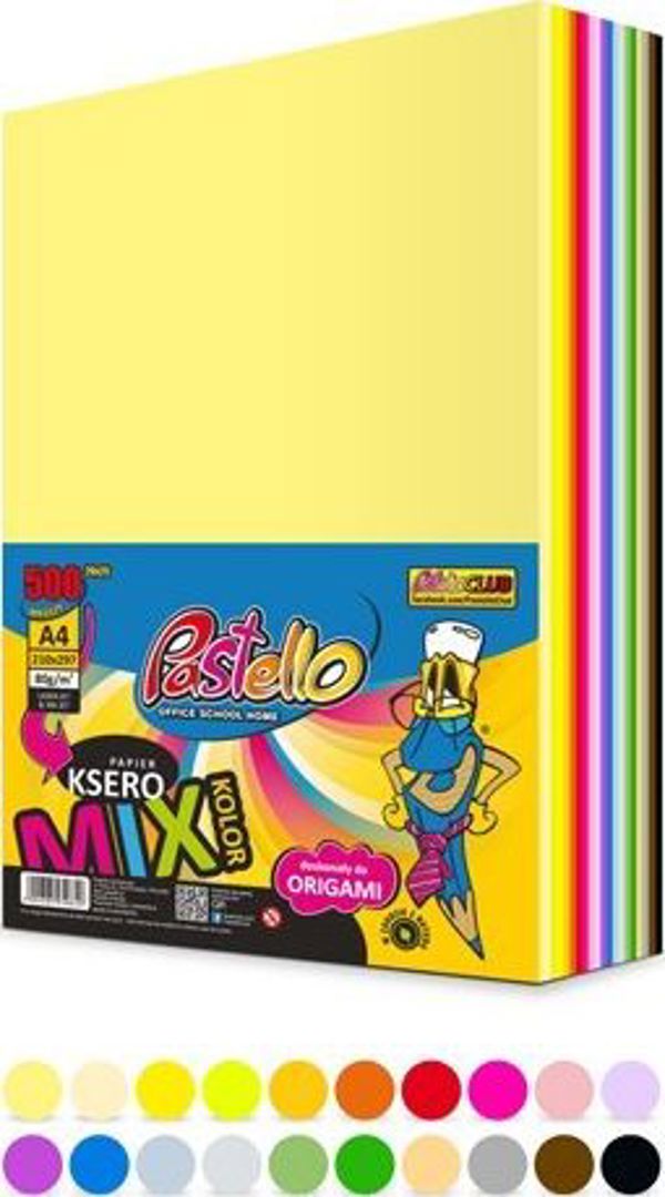 Χαρτί Pastello ξηρό A4 80g μίξη χρωμάτων 500 φύλλα