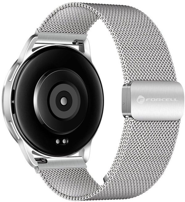 Μαγνητικό ατσάλινο λουράκι Forcell F-Design FS11 για Samsung Galaxy Watch 22 mm ασημί