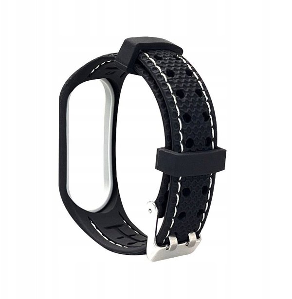 Λουράκι από ελαστομερές LIFESTYLE για XIAOMI Mi Band 5 / 6 μαύρο (03)