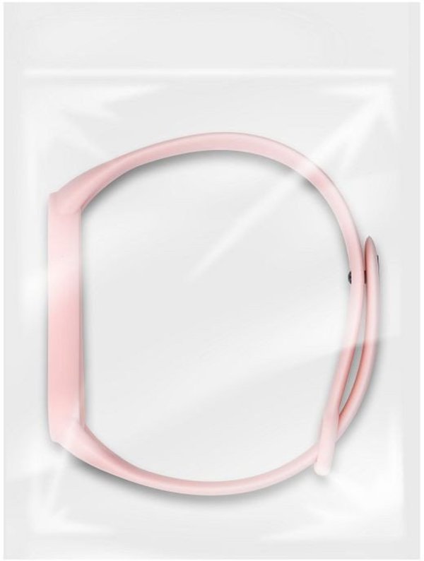 Σιλικονούχο λουράκι για XIAOMI Mi Band 5 / 6 / 7 ροζ (06)