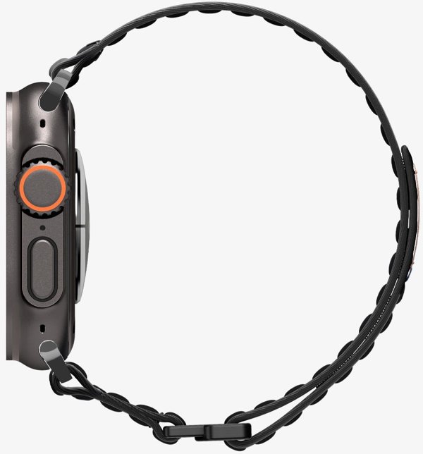 Pasek Spigen WBF0 Band Apple Watch 8 / 9 / 10 / 11 / Se / Ultra (44 / 45 / 46 / 49 Mm) Black