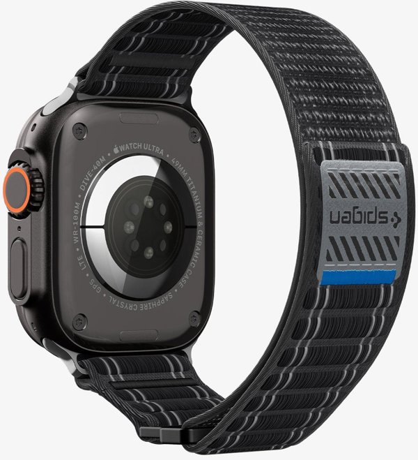 Pasek Spigen WBF0 Band Apple Watch 8 / 9 / 10 / 11 / Se / Ultra (44 / 45 / 46 / 49 Mm) Black