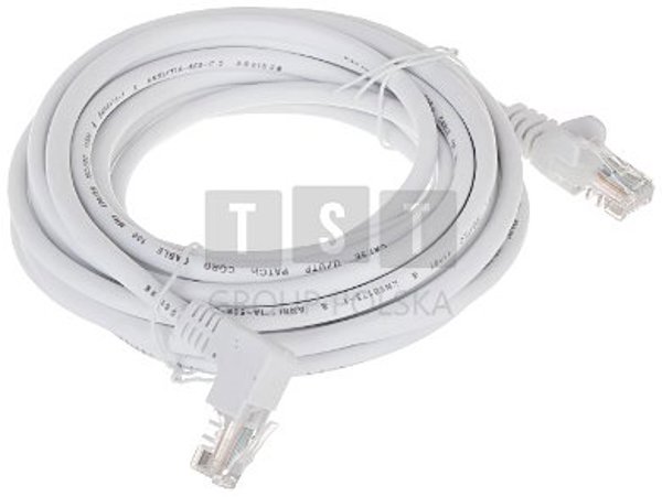 TST Καλώδιο Δικτύου Patch Cord RJ45, 5.0m, Λευκό, PK/W