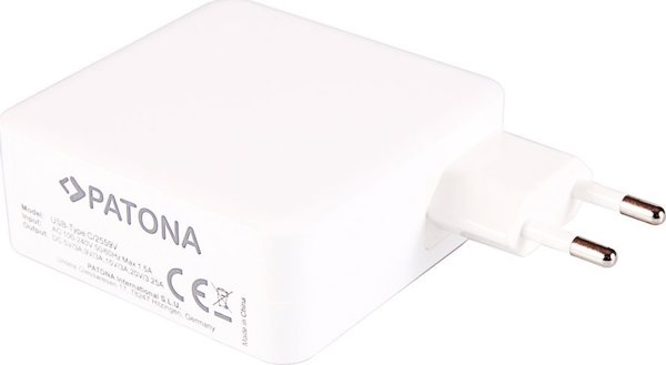 Προσαρμογέας τροφοδοσίας PATONA 2559/ εσωτερικός μετατροπέας 65 W Λευκός