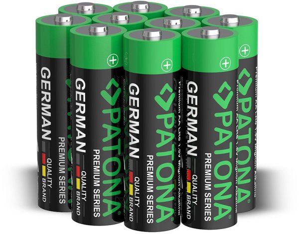 PATONA Premium AA Mignon LR06 – 10x αλκαλικές μπαταρίες 1.5V