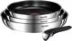 Tefal Σετ Τηγάνια, 22cm, 24cm & 28cm, Αντικολλητικά, Μαύρο Χρώμα
