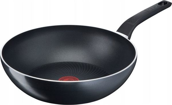 Tefal Wok Τηγάνι 28cm με Επίστρωση Τιτανίου, Μαύρο