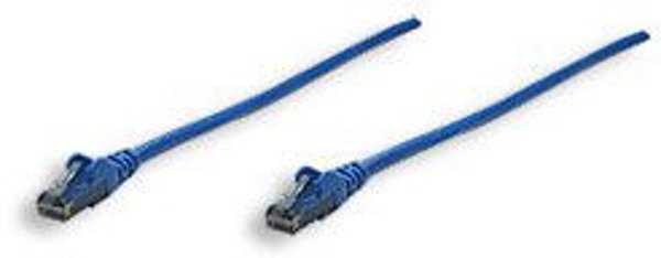 Patchcord Cat6 UTP 0,3m 100% CU μπλε
