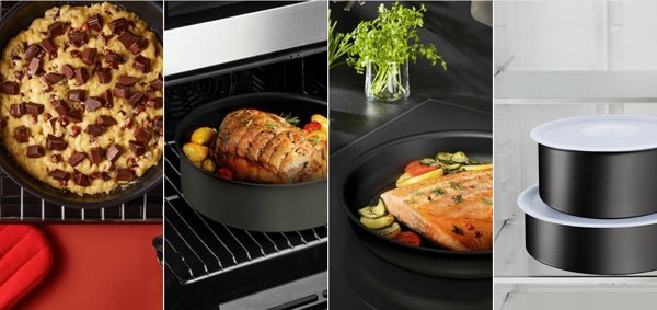 Σετ τηγανιών και λαβών Tefal TEFAL INGENIO, 3 τεμ.