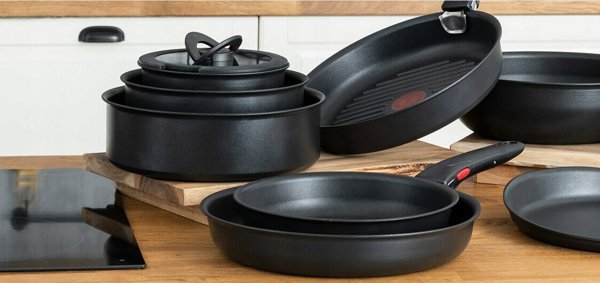 Σετ τηγανιών και λαβών Tefal TEFAL INGENIO, 3 τεμ.
