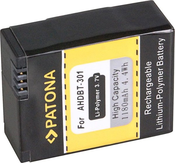 Patona Patona GoPro HD Hero 3 φωτογραφικές μπαταρίες 1050mAh 3,7V Li-Ion