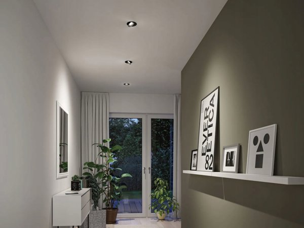 Φωτιστικό Paulmann ANMUS LED DIM 5W 700lm 105mm 2700K-6500K IP20 230V μαύρο / αλουμίνιο