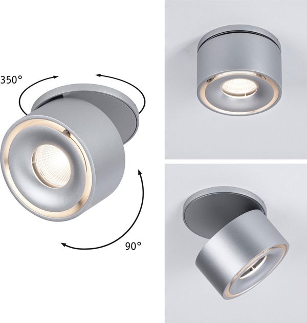 Paulmann Ενσωματωμένο φωτιστικό LED Spircle χρώμιο τ 8,0W 3000K 36 μοίρες.