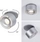 Paulmann Ενσωματωμένο φωτιστικό LED Spircle χρώμιο τ 8,0W 3000K 36 μοίρες.