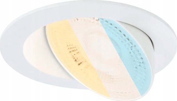 Φωτιστικό ενσωματωμένο Paulmann ANMUS LED DIM 5W 700lm 105mm 2700K-6500K IP20 230V λευκό / αλουμίνιο