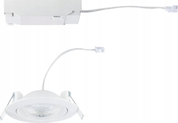 Φωτιστικό ενσωματωμένο Paulmann ANMUS LED DIM 5W 700lm 105mm 2700K-6500K IP20 230V λευκό / αλουμίνιο