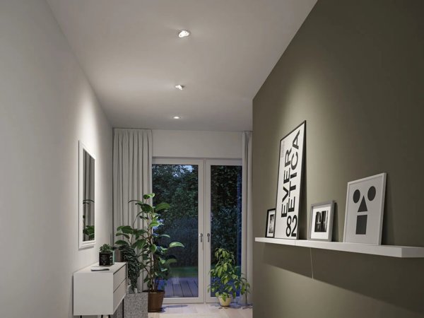 Φωτιστικό ενσωματωμένο Paulmann ANMUS LED DIM 5W 700lm 105mm 2700K-6500K IP20 230V λευκό / αλουμίνιο