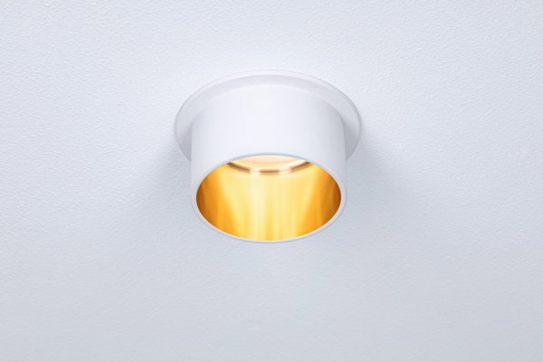 Paulmann Ενσωματωμένο φωτιστικό GIL 3StepDim rd starr LED 1x6W 2700K 230V λευκό ματ/χρυσό αλουμίνιο