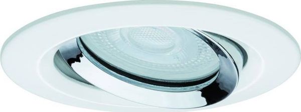Paulmann Ενσωματωμένο φωτιστικό Nova Plus IP65 κινητό 1x6W 230V4000K GU10 51mm Λευκό Ματ Χρώμιο/Αλουμίνιο