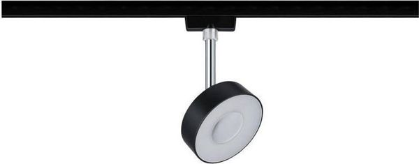 Σύστημα Paulmann URail Spot Circle 1x5W Czarny Mat/Chrom 230V Metal 4000K ρυθμιζόμενο