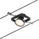 Paulmann Wire σετ MacII max5x10W GU5,3 Μαύρο ματ/Χρώμιο 12V DC 60VA Μέταλλο/Πλαστικό