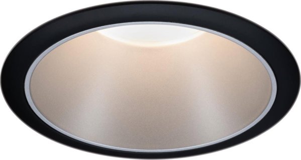 Paulmann Ενσωματωμένο φωτιστικό Cole GU10 μέγ. 10W μαύρο / ματ ασημί