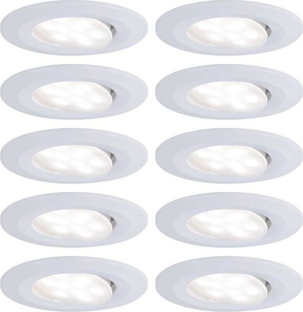 Paulmann Σετ Calla IP65 κινητό LED 560lm 4000K 10x6,5W 230/12V Λευκό Ματ