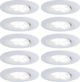 Paulmann Σετ Calla IP65 κινητό LED 560lm 4000K 10x6,5W 230/12V Λευκό Ματ