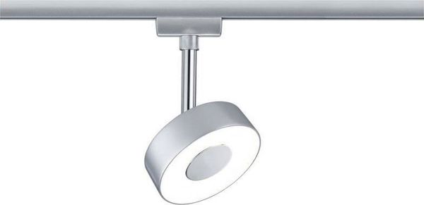 Paulmann Σύστημα Φωτισμού URail Spot Circle 1x5W, Ματ Χρώμιο, Μέταλλο/Πλαστικό, 230V