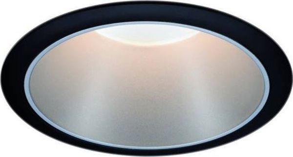 Paulmann Ενσωματωμένο φωτιστικό Cole Coin 3-επίπεδη ρύθμιση φωτεινότητας LED 1x6,5W 2700K 230V Μαύρο/Ασημί-Ματ /Πλαστικό