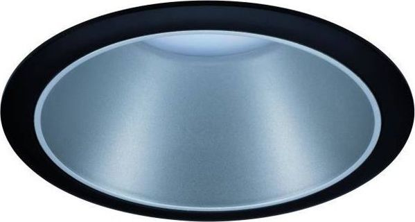 Paulmann Ενσωματωμένο φωτιστικό Cole Coin 3-επίπεδη ρύθμιση φωτεινότητας LED 1x6,5W 2700K 230V Μαύρο/Ασημί-Ματ /Πλαστικό