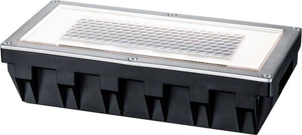 Κουτί Ηλιακής Ενέργειας IP67 LED 1x0,6W 200x100mm Ανοξείδωτο Ατσάλι (PL93775) - Paulmann