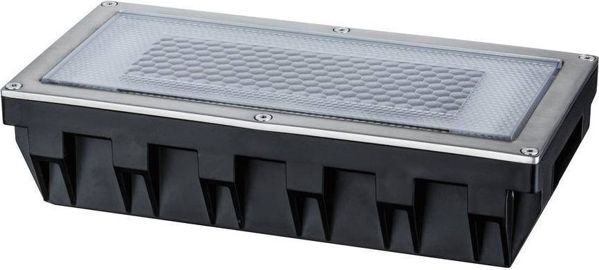 Κουτί Ηλιακής Ενέργειας IP67 LED 1x0,6W 200x100mm Ανοξείδωτο Ατσάλι (PL93775) - Paulmann