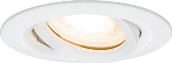 Paulmann Ενσωματωμένο φωτιστικό Nova premium IP65 κινούμενο LED 1x7W 230V GU10 51mm Λευκό/Αλουμίνιο