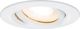 Paulmann Nova Ενσωματωμένο Σποτ Οροφής IP65, 1x35W GU10/GU5.3, 51mm, Λευκό/Αλουμίνιο