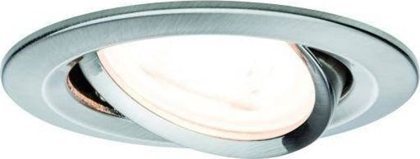 Paulmann Σετ Ενσωματωμένο Φωτιστικό Nova κινητό LED 3x6,5W 2700K 230V GU10 51mm Βουρτσισμένο Σίδερο/Αλουμίνιο