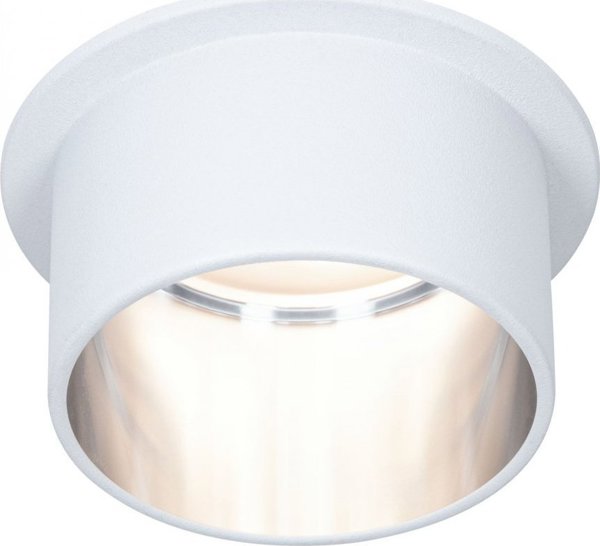 Paulmann Ενσωματωμένο φωτιστικό Gil Coin 3StepDim σταθερό LED 1x6W 2700K 230V λευκό ματ/σιδερένιο αλουμίνιο