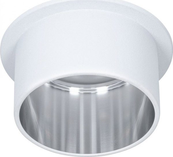Paulmann Ενσωματωμένο φωτιστικό Gil Coin 3StepDim σταθερό LED 1x6W 2700K 230V λευκό ματ/σιδερένιο αλουμίνιο
