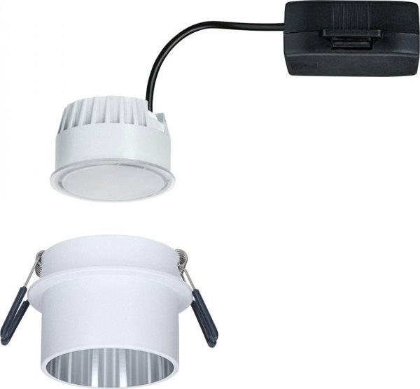 Paulmann Ενσωματωμένο φωτιστικό Gil Coin 3StepDim σταθερό LED 1x6W 2700K 230V λευκό ματ/σιδερένιο αλουμίνιο