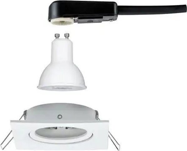 Paulmann Ενσωματωμένο φωτιστικό NOVA LED DIM ρυθμιζόμενο GU10 6.5W 460lm 84x84mm 2700K IP23 230V λευκό ματ