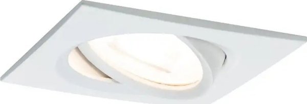 Paulmann Ενσωματωμένο φωτιστικό NOVA LED DIM ρυθμιζόμενο GU10 6.5W 460lm 84x84mm 2700K IP23 230V λευκό ματ